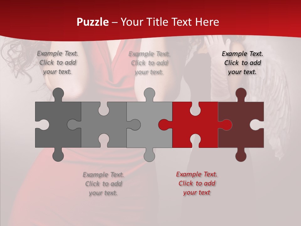 Caucasian Tricks Faith PowerPoint Template