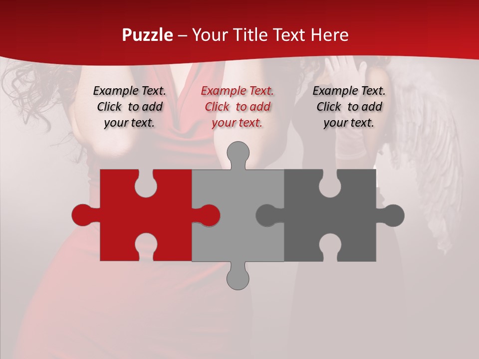 Caucasian Tricks Faith PowerPoint Template