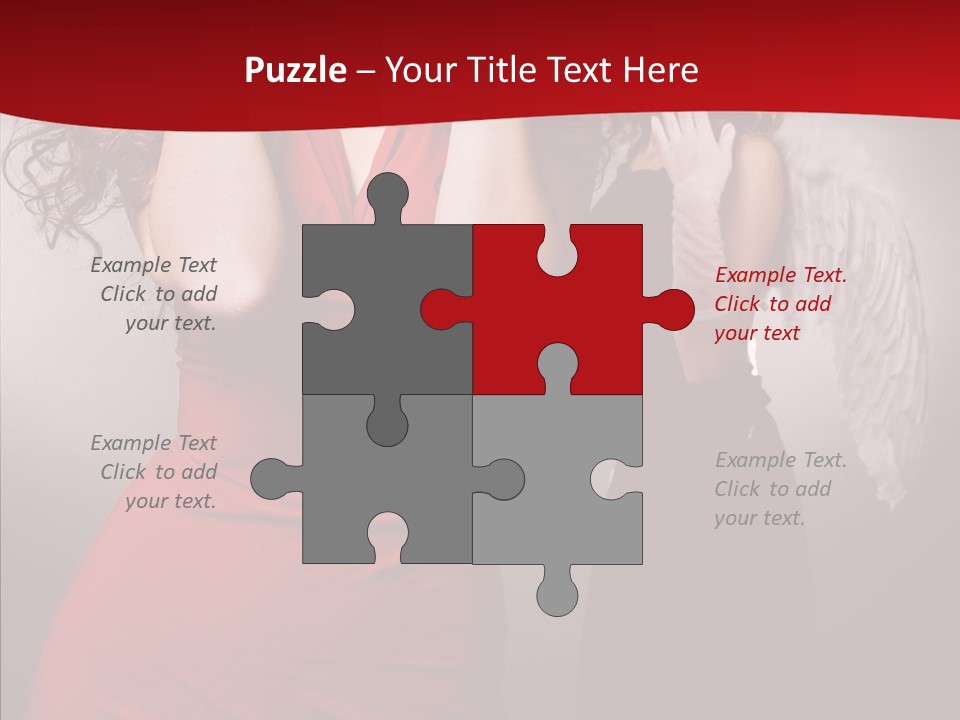 Caucasian Tricks Faith PowerPoint Template