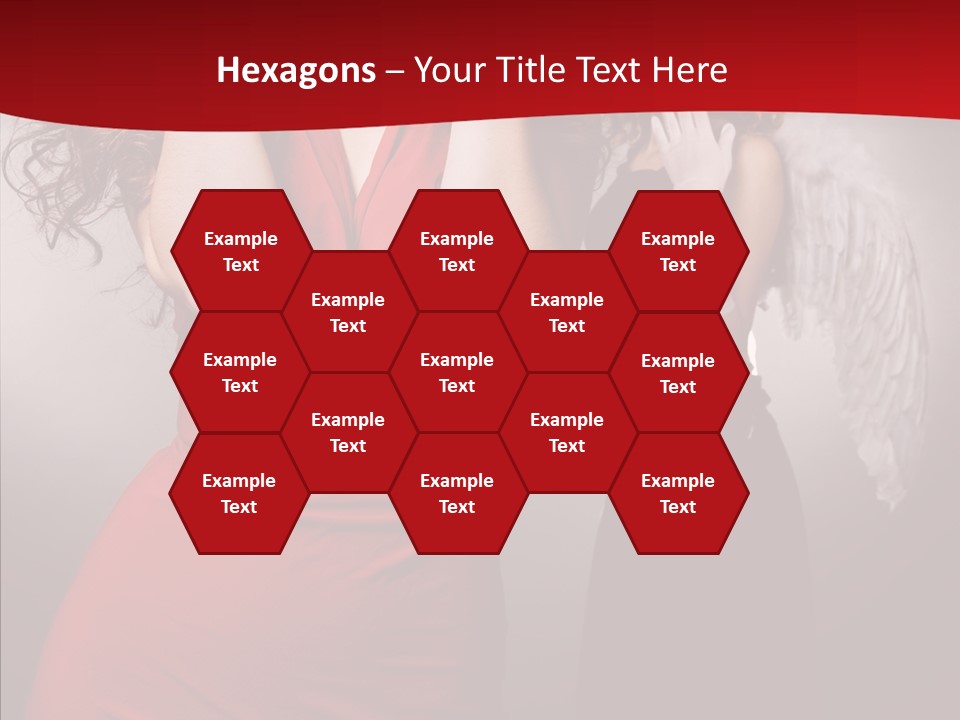 Caucasian Tricks Faith PowerPoint Template