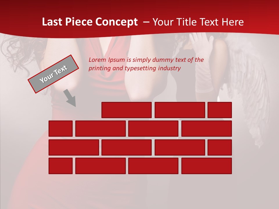 Caucasian Tricks Faith PowerPoint Template