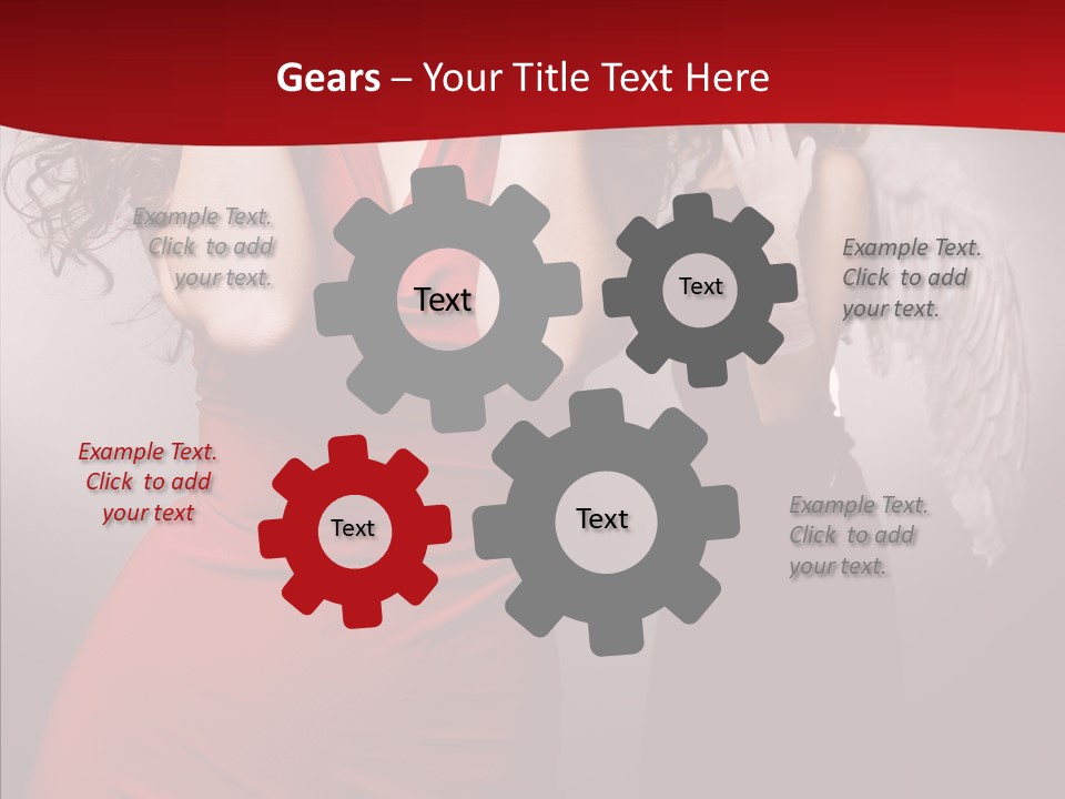 Caucasian Tricks Faith PowerPoint Template