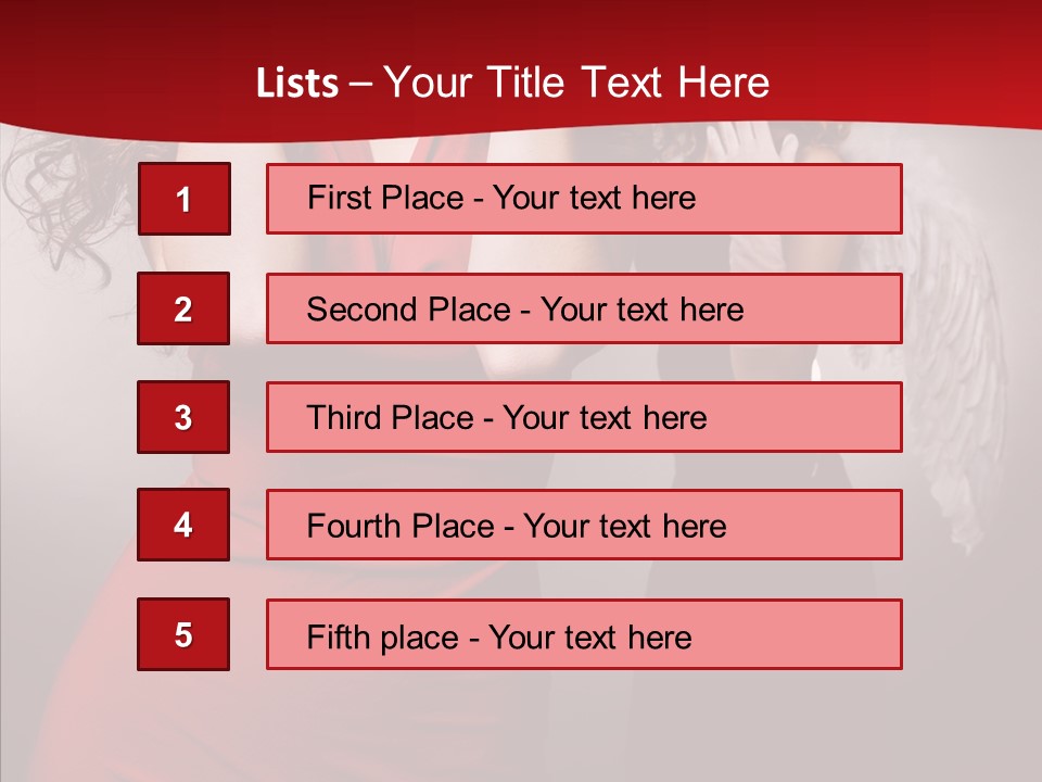 Caucasian Tricks Faith PowerPoint Template
