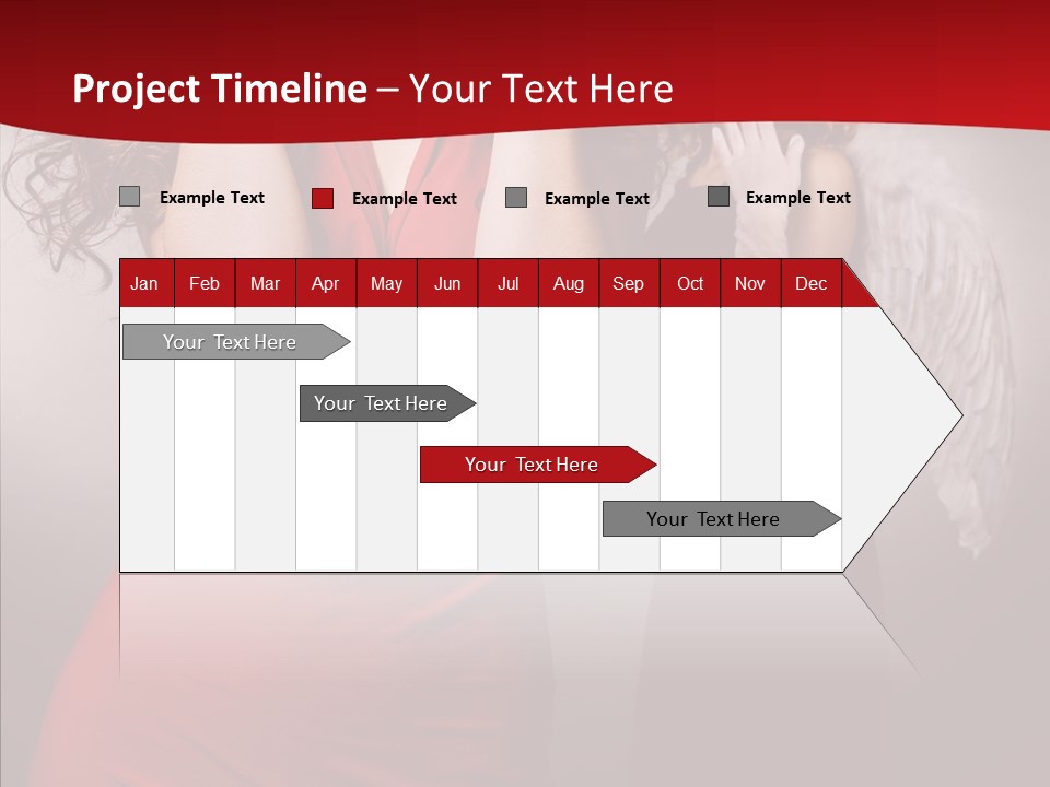 Caucasian Tricks Faith PowerPoint Template