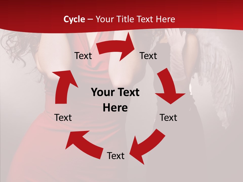 Caucasian Tricks Faith PowerPoint Template