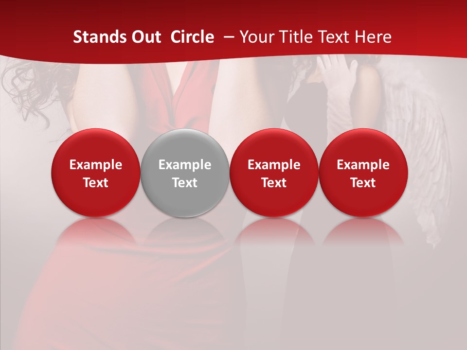 Caucasian Tricks Faith PowerPoint Template