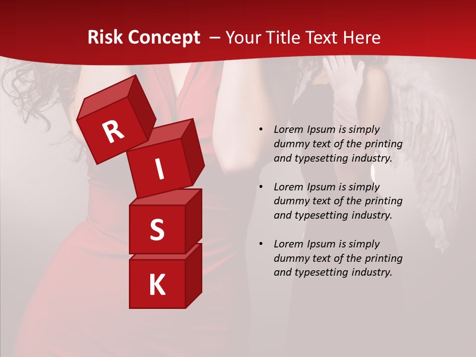 Caucasian Tricks Faith PowerPoint Template