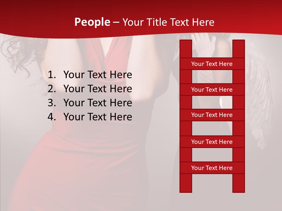 Caucasian Tricks Faith PowerPoint Template