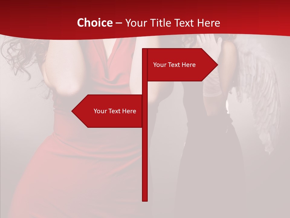 Caucasian Tricks Faith PowerPoint Template