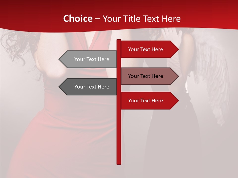 Caucasian Tricks Faith PowerPoint Template