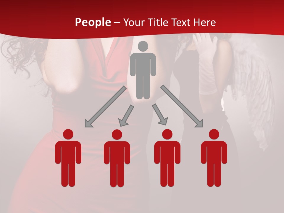 Caucasian Tricks Faith PowerPoint Template