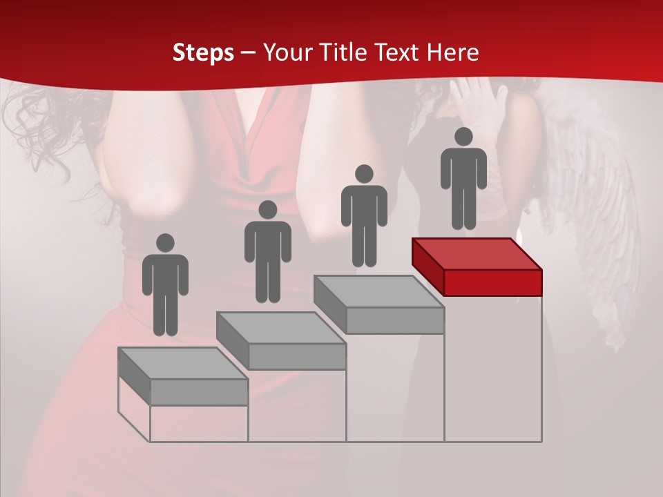 Caucasian Tricks Faith PowerPoint Template