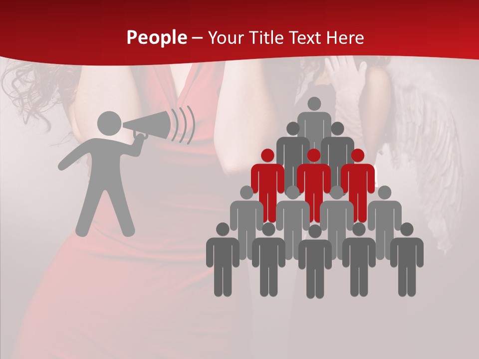 Caucasian Tricks Faith PowerPoint Template