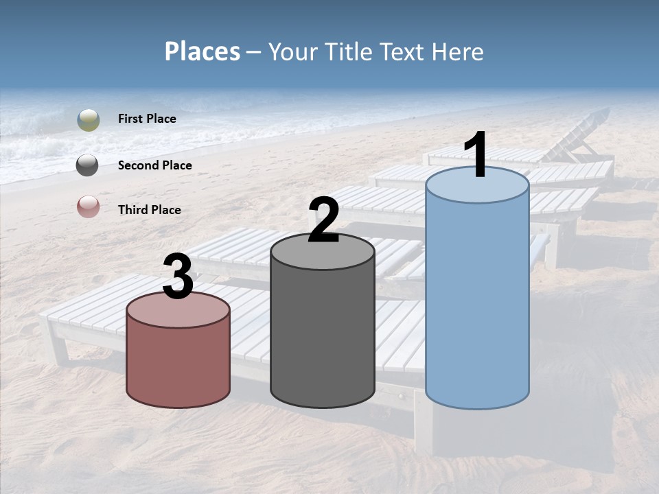 Off Season Sand Chair PowerPoint Template