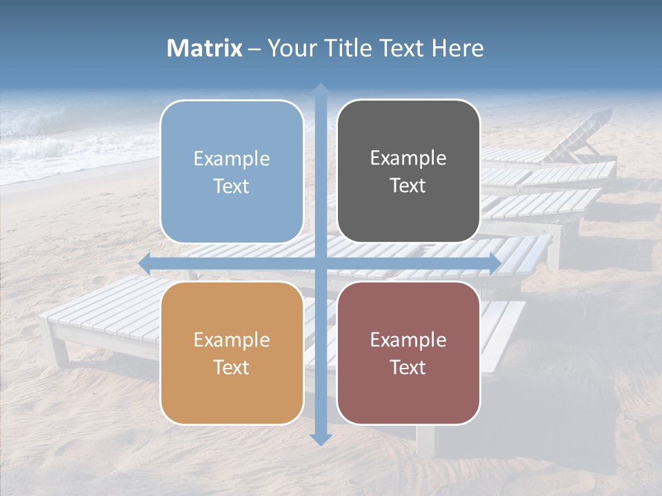 Off Season Sand Chair PowerPoint Template