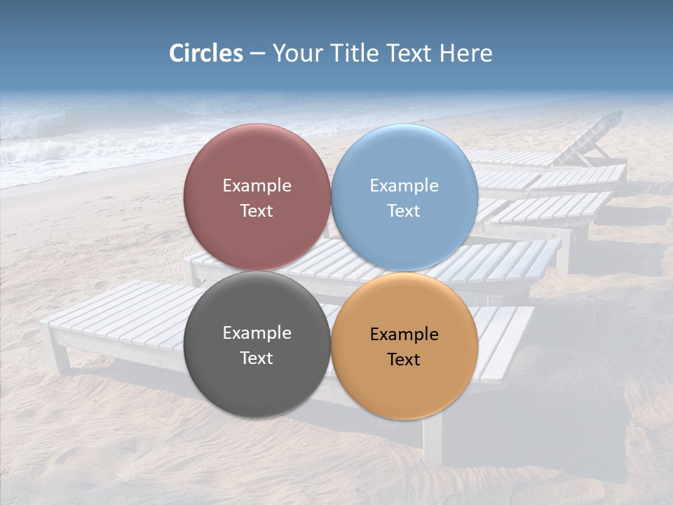 Off Season Sand Chair PowerPoint Template