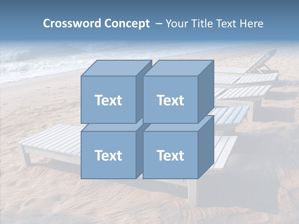 Off Season Sand Chair PowerPoint Template