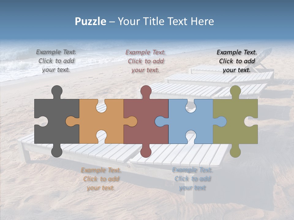 Off Season Sand Chair PowerPoint Template