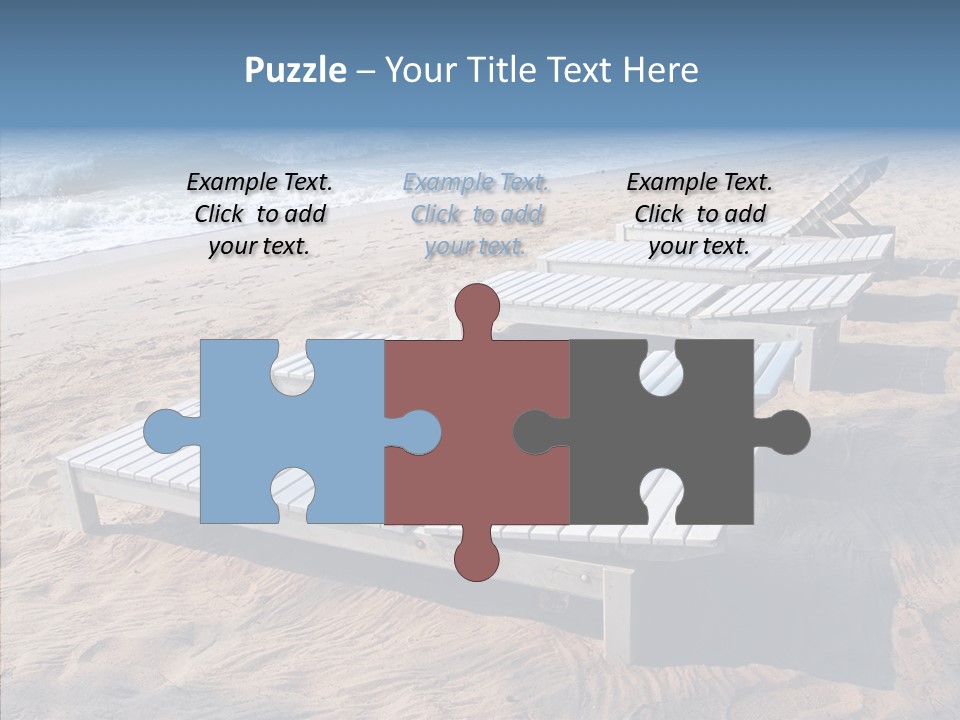 Off Season Sand Chair PowerPoint Template