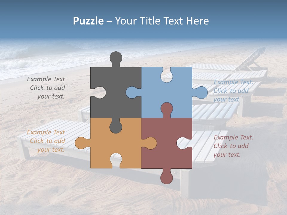 Off Season Sand Chair PowerPoint Template