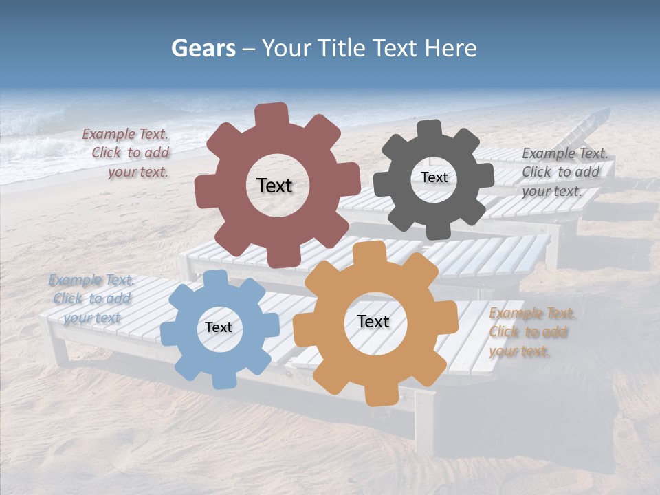 Off Season Sand Chair PowerPoint Template