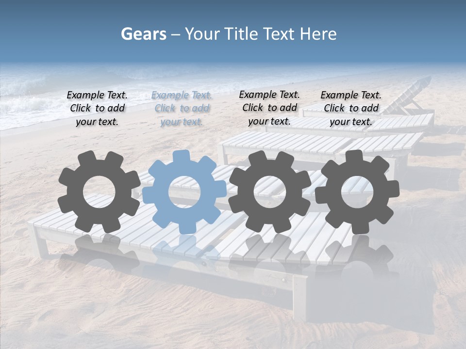 Off Season Sand Chair PowerPoint Template