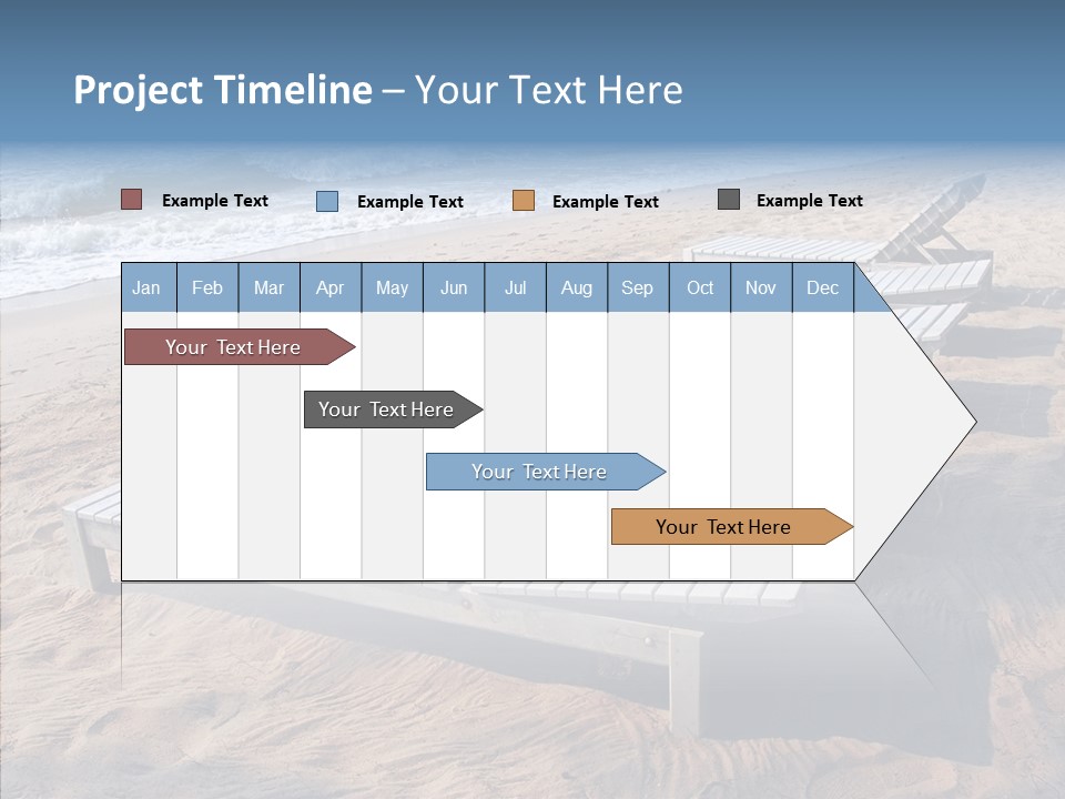 Off Season Sand Chair PowerPoint Template