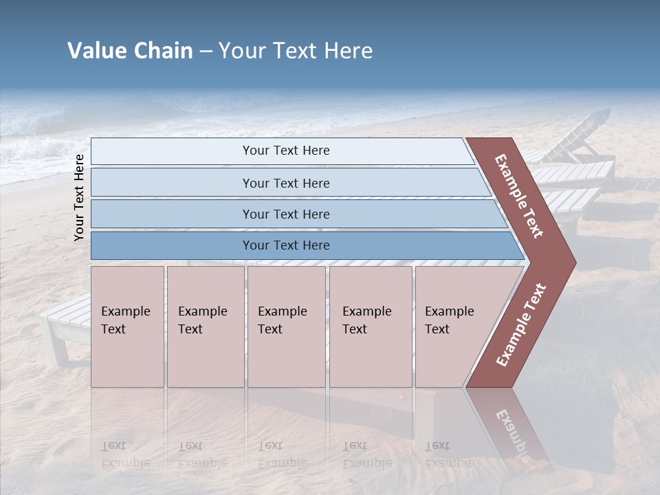 Off Season Sand Chair PowerPoint Template