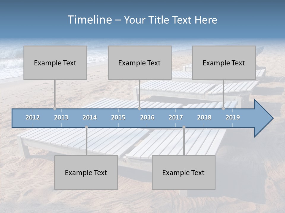 Off Season Sand Chair PowerPoint Template