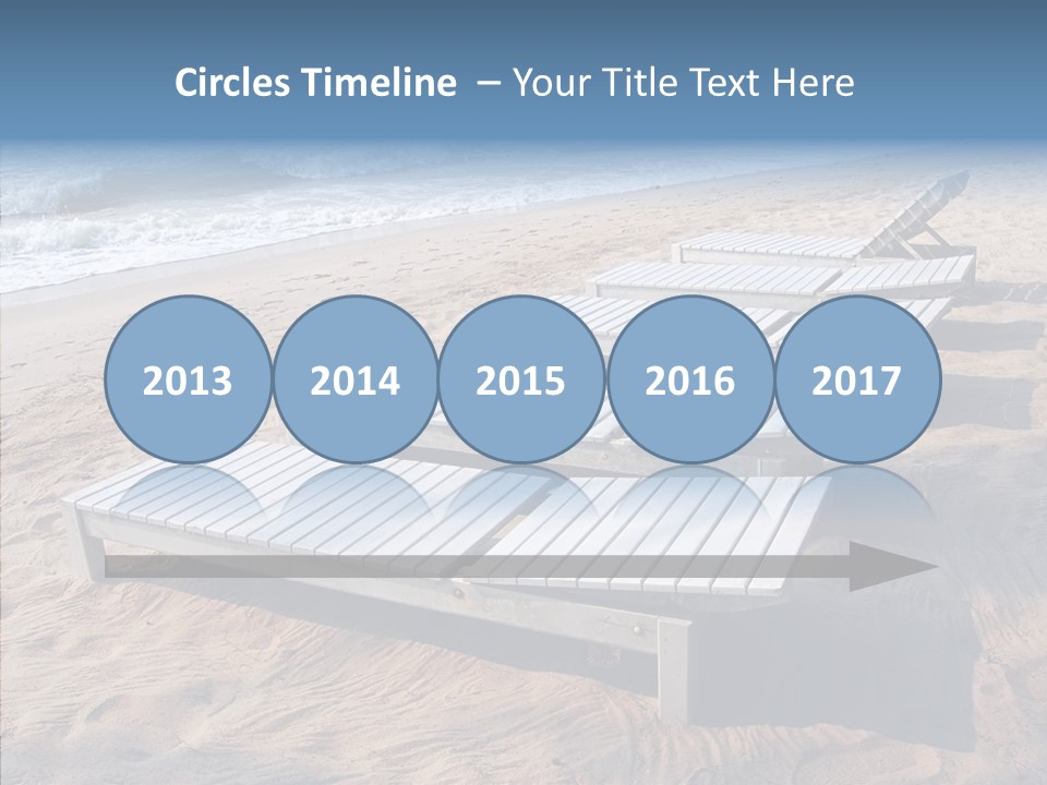 Off Season Sand Chair PowerPoint Template