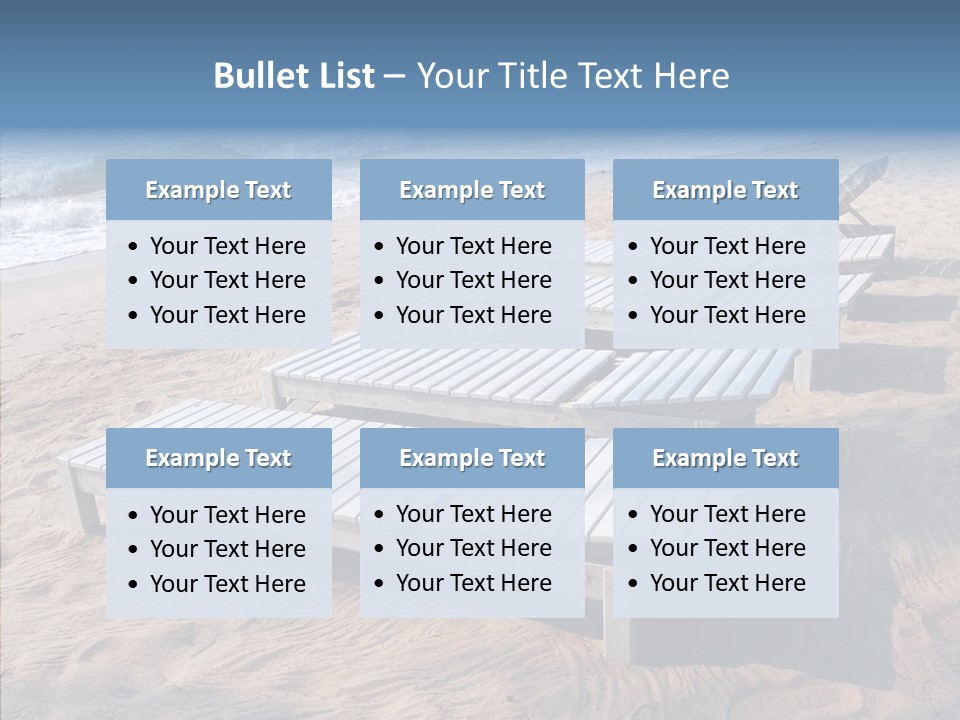 Off Season Sand Chair PowerPoint Template