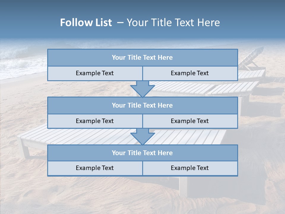 Off Season Sand Chair PowerPoint Template