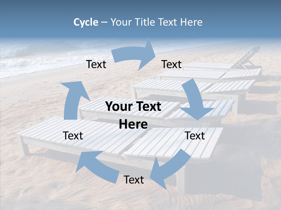 Off Season Sand Chair PowerPoint Template