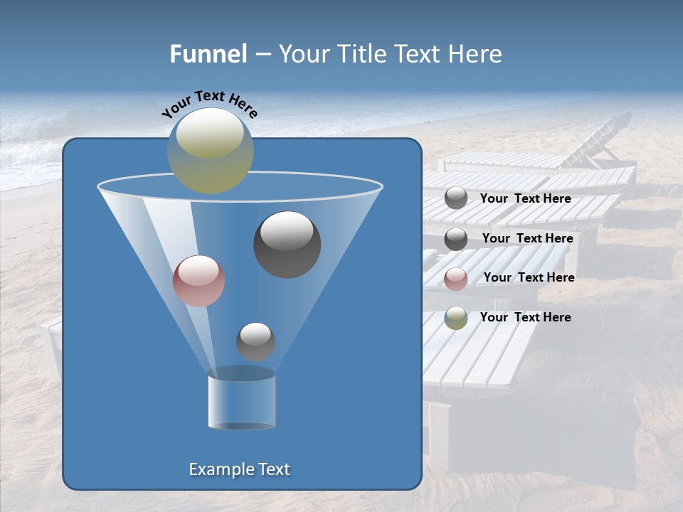 Off Season Sand Chair PowerPoint Template