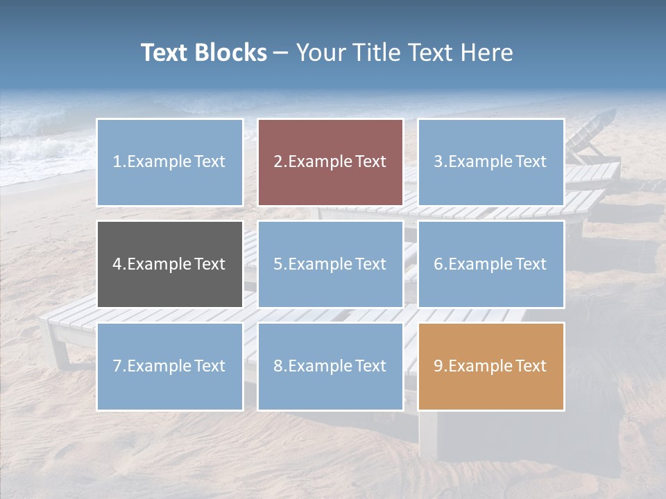 Off Season Sand Chair PowerPoint Template