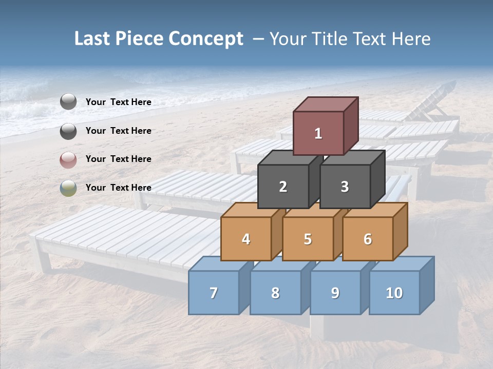 Off Season Sand Chair PowerPoint Template