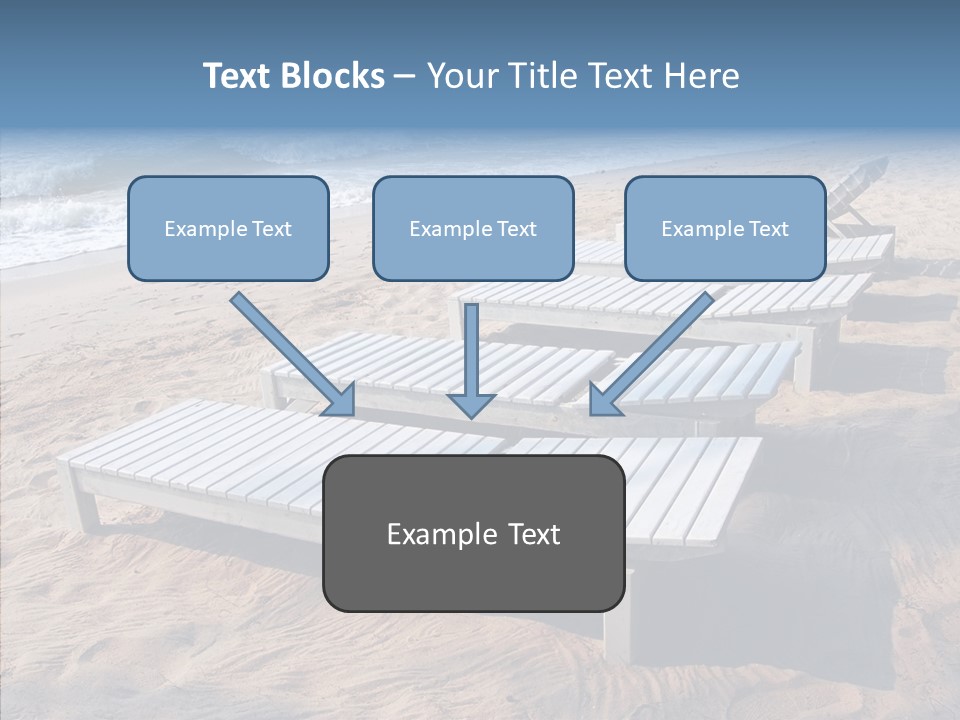 Off Season Sand Chair PowerPoint Template