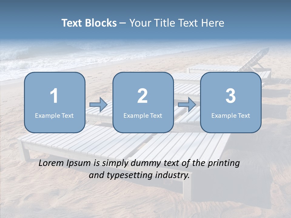 Off Season Sand Chair PowerPoint Template