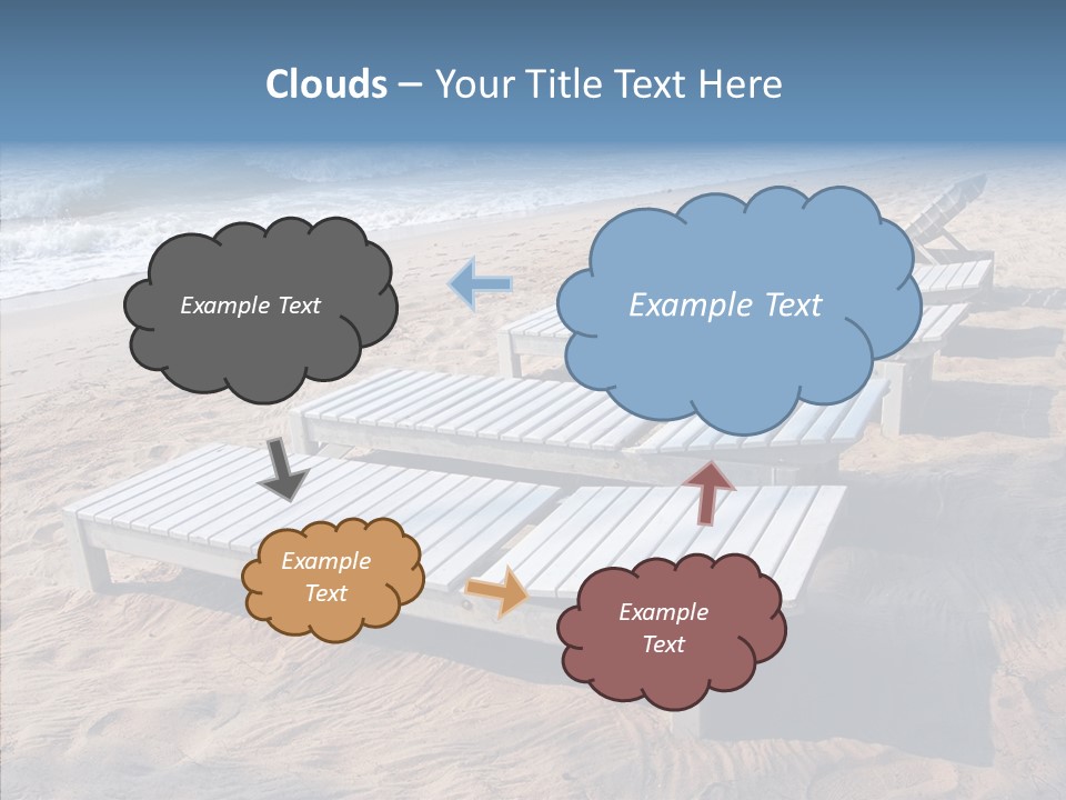 Off Season Sand Chair PowerPoint Template