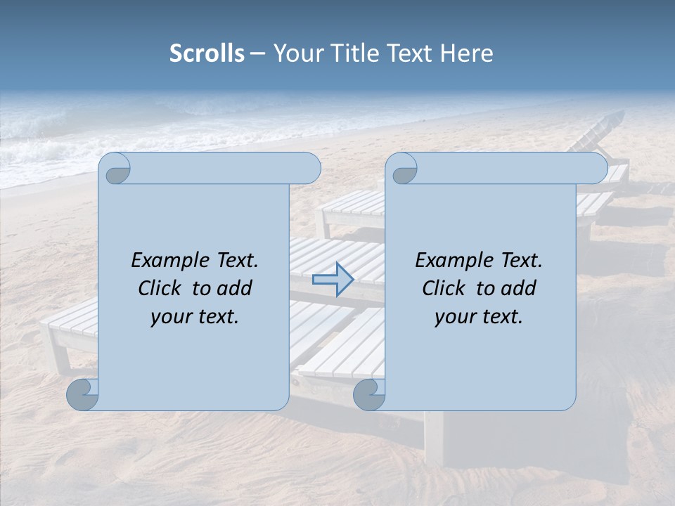 Off Season Sand Chair PowerPoint Template