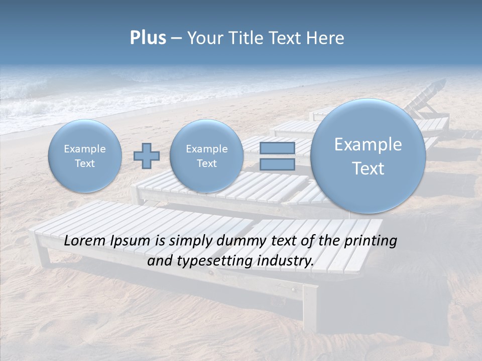 Off Season Sand Chair PowerPoint Template