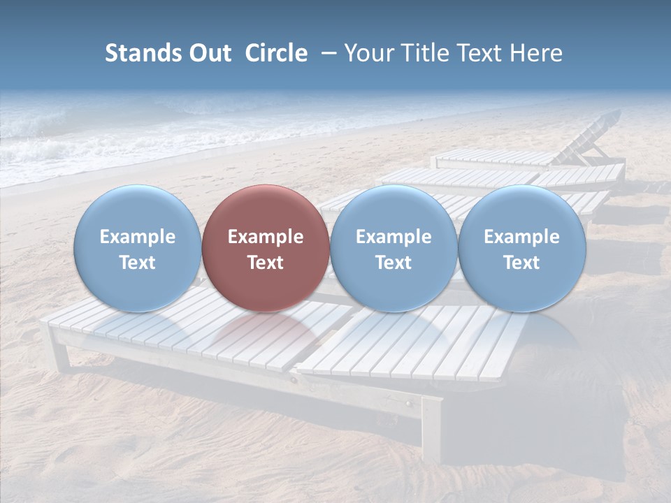 Off Season Sand Chair PowerPoint Template