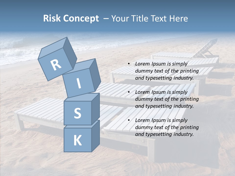 Off Season Sand Chair PowerPoint Template