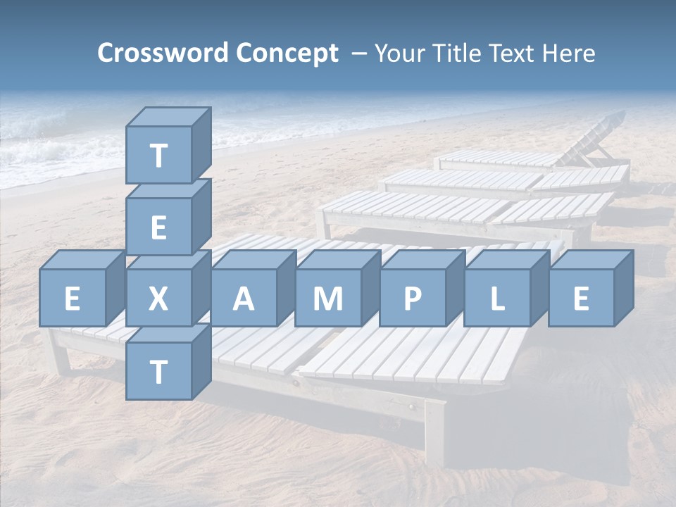 Off Season Sand Chair PowerPoint Template