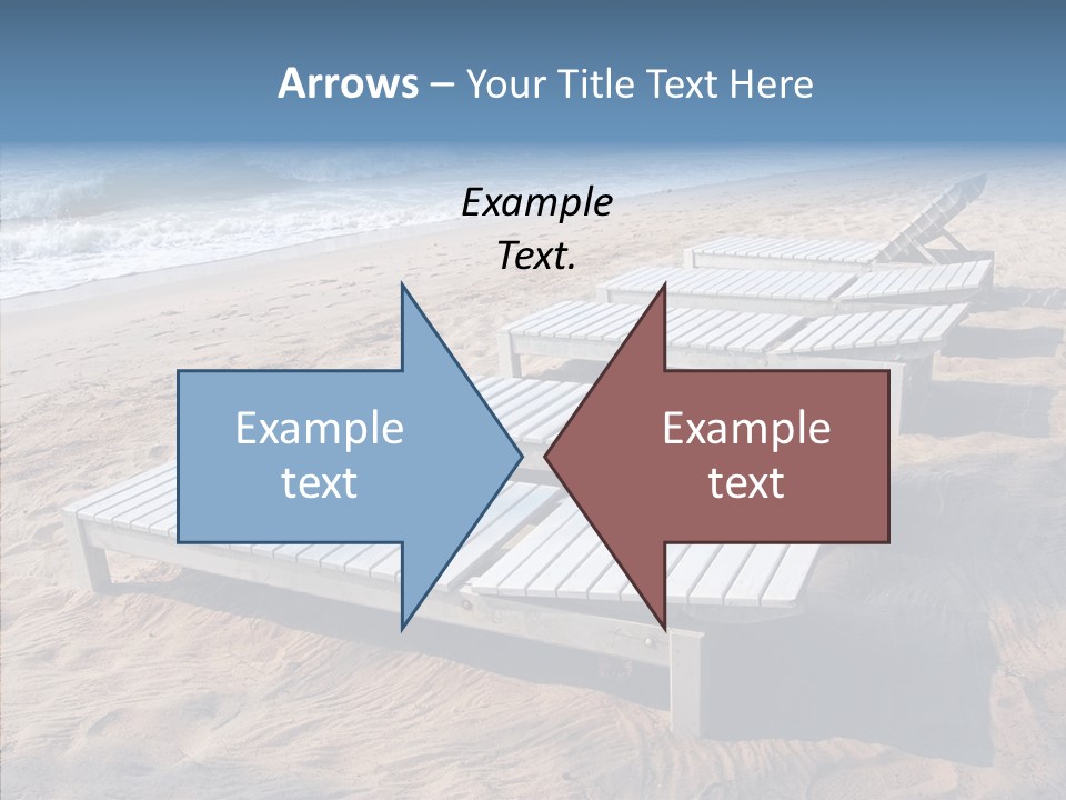 Off Season Sand Chair PowerPoint Template