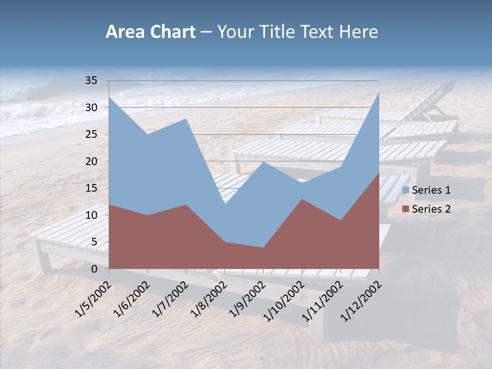 Off Season Sand Chair PowerPoint Template