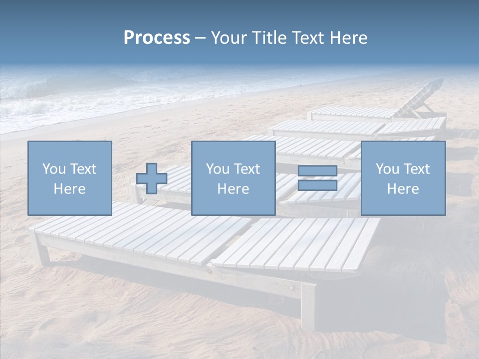 Off Season Sand Chair PowerPoint Template