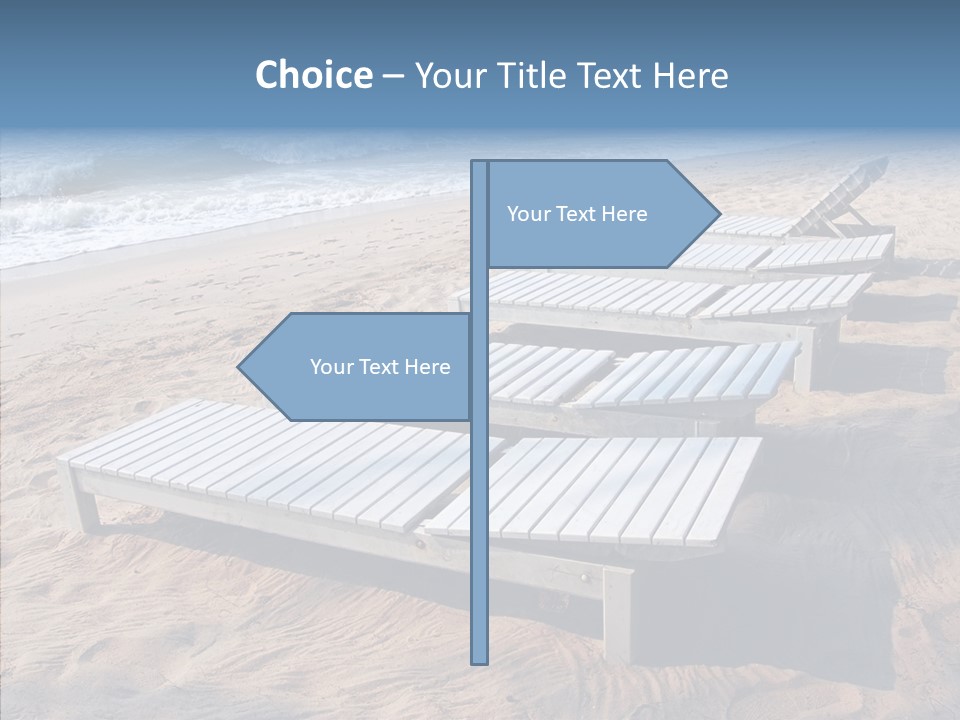 Off Season Sand Chair PowerPoint Template