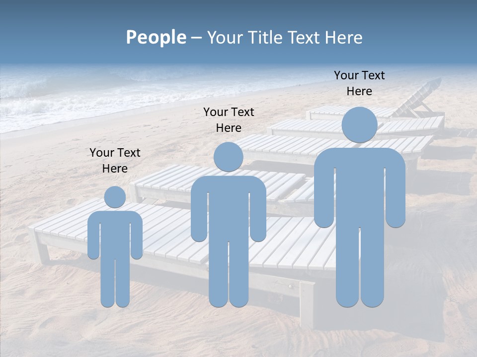 Off Season Sand Chair PowerPoint Template