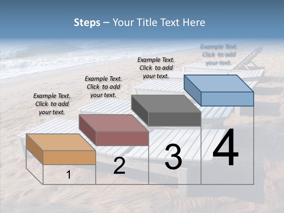 Off Season Sand Chair PowerPoint Template